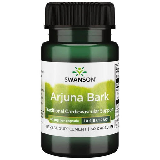 Swanson Arjuna Bark (10:1) Extract, 40mg - 60 caps | High-Quality Health and Wellbeing | MySupplementShop.co.uk