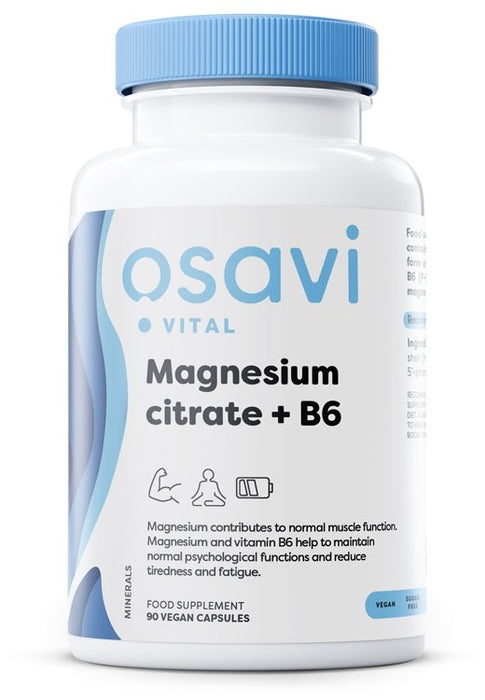 Osavi Magnesium Citrate + B6 - 90 vcaps - Default Title - Vitamins & Minerals at MySupplementShop by Osavi