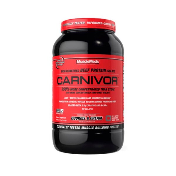 Carnivor, Cookies & Cream - 840g by MuscleMeds at MYSUPPLEMENTSHOP.co.uk