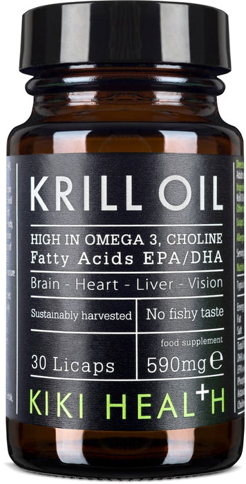 Kiki Health Krill Oil 30 Licaps - Omegas, EFAs, CLA, Oils at MySupplementShop by KIKI Health