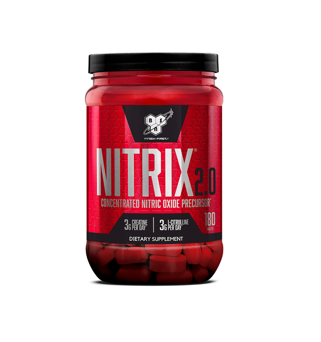 BSN Nitrix 2.0 180 Tablets 60 Servings - Nitric Oxide Boosters at MySupplementShop by BSN