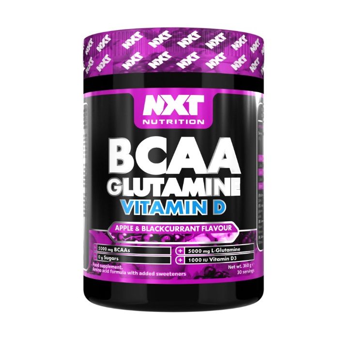 NXT Nutrition BCAA, Glutamine Vit D (360g) 30 Servings